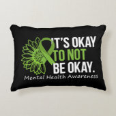 It's Okay to Not Be Okay Awareness Accent Pillow アクセントクッション (正面)