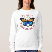 "It's Okay To Not Be Okay" Butterfly スウェットシャツ (正面)
