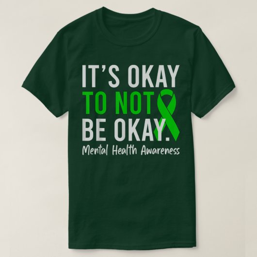 It's Okay To Not Be Okay Ok Mental Health Awarenes Tシャツ (デザイン正面)