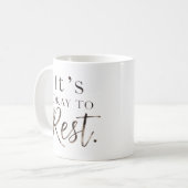 It's Okay to Rest coffee Mug コーヒーマグカップ (正面左)