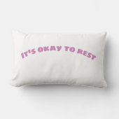 It's Okay To Rest - Minimal Aesthetic Pillow  ランバークッション (正面)