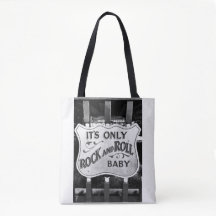 "It's Only Rock and Roll Baby" トートバッグ