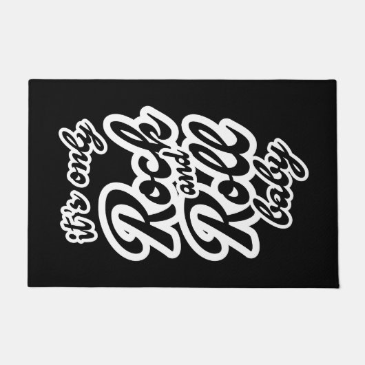 Its Only Rock and roll Baby ドアマット (正面)