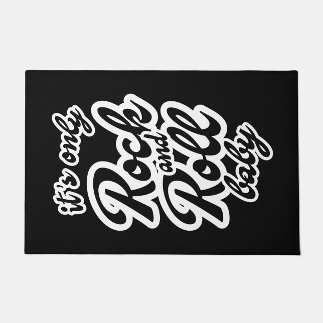 Its Only Rock and roll Baby ドアマット (正面)