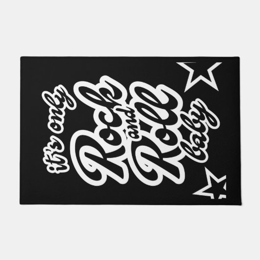 Its Only Rock and roll Baby ドアマット (正面)