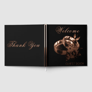 It's Our Wedding Day Wedding Rings Foil Gift Tag ゲストブック