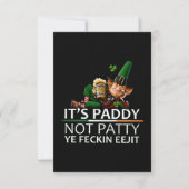 Its paddy not patty ye feckin eejit カード (正面)
