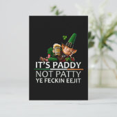 Its paddy not patty ye feckin eejit カード (スタンド正面)