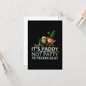 Its paddy not patty ye feckin eejit カード (正面/裏面インサイチュ)