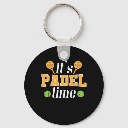 It's Padel Time Tennis Sport キーホルダー (正面)