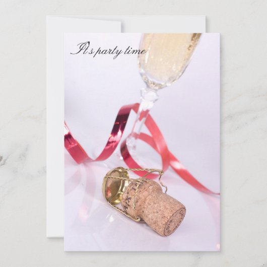 It's party time 招待状 (正面)