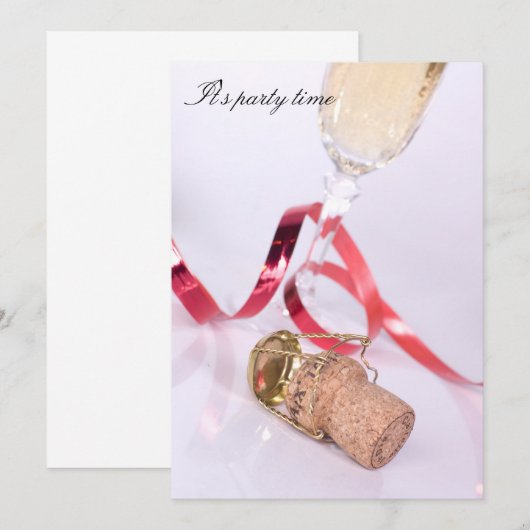 It's party time 招待状 (正面/裏面)