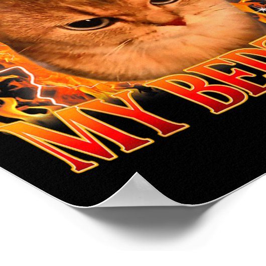 It's Past My Bedtime Funny Cat Meme Animals Humor  ポスター (角)