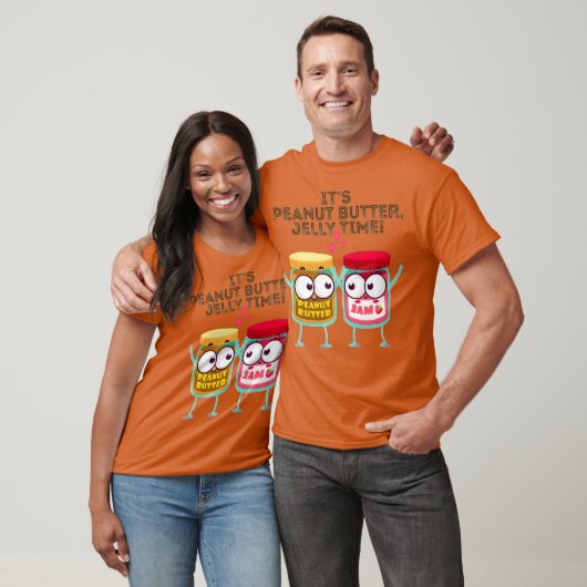 Its Peanut Butter Jelly Time Funny Gift Idea Tシャツ (ユニセックス)
