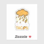 It's Raining Tacos Funny Taco Kids Girls Boys Gift シール (シート)
