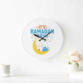 It's Ramadan Bruh Muslim Ramadan Mubarak Eid Men  ラージ壁時計 (ホーム)