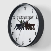 It's Scrum Time Wall Clock 壁時計 (傾斜)
