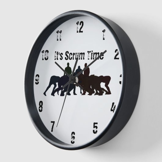It's Scrum Time Wall Clock 壁時計 (傾斜)