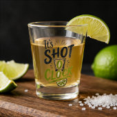 It's "Shot O'clock" typography fun shot glass. ショットグラス