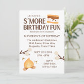 It's S'more Fun to Be One First Birthday 招待状 (スタンド正面)