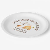 It's S'more Fun to Be One Kids 1st Birthday  ペーパープレート (アングル)