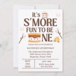 It's S'more Fun to Be One Kids 1st Birthday  招待状
