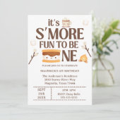 It's S'more Fun to Be One Kids 1st Birthday  招待状 (スタンド正面)