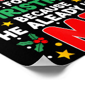 It's So Hard To Shop For My Dad Christmas Because  ポスター (角)