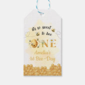 It's So Sweet To Bee 1st Birthday ギフトタグ (正面)