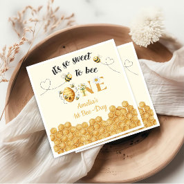 It's So Sweet To Bee 1st Birthday スタンダードカクテルナプキン