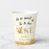 It's So Sweet To Bee 1st Birthday 紙コップ (裏面)