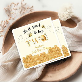 It's So Sweet To Bee 2歳の誕生日 スタンダードカクテルナプキン