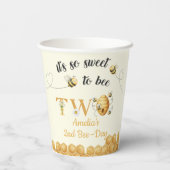 It's So Sweet To Bee 2歳の誕生日 紙コップ (裏面)