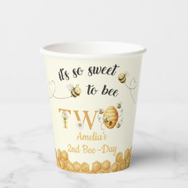It's So Sweet To Bee 2歳の誕生日 紙コップ