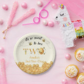 It's So Sweet To Bee 2nd Birthday ペーパープレート (パーティー)