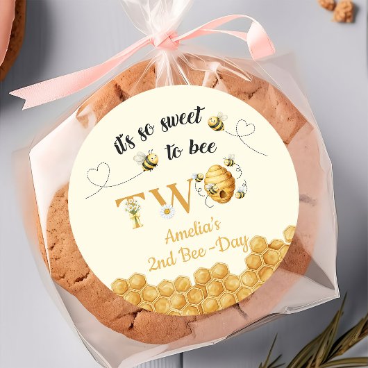 It's So Sweet To Bee 2nd Birthday ラウンドシール