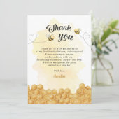 It's So Sweet To Bee Yellow Birthday サンキューカード (スタンド正面)