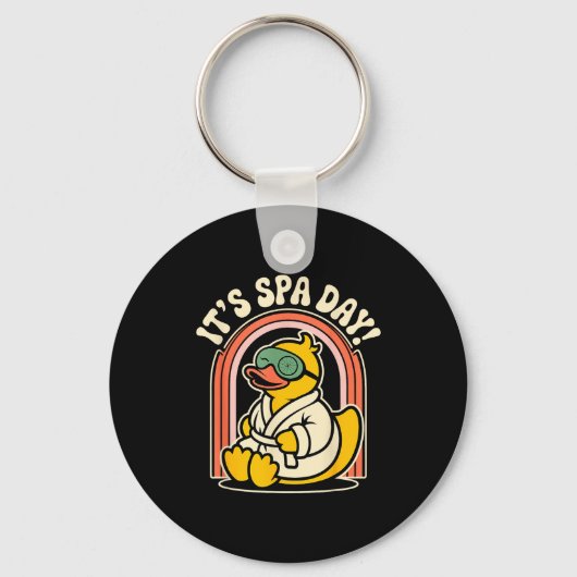 Its Spa Day Wellness Retreat Relax Beauty Home Spa キーホルダー (正面)