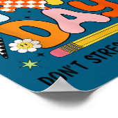 It's Staar Day Don't Stress Do Your Test Day Motiv ポスター (角)