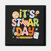 It's Staar Day Don't Stress Do Your Test Day Motiv マグネット (正面)