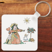 "It's Tea Time"– Alice in Wonderland Inspired キーホルダー (裏面)