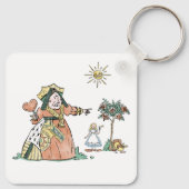 "It's Tea Time"– Alice in Wonderland Inspired キーホルダー (裏面)