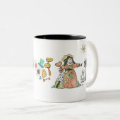 "It's Tea Time" – Alice in Wonderland inspired ツートーンマグカップ (正面右)