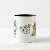 "It's Tea Time" – Alice in Wonderland inspired ツートーンマグカップ (中央)
