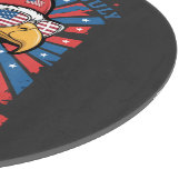 Its The 4th Of July Bruh Bald Eagle Patriotic カッティングボード (角)