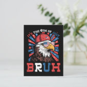 Its The 4th Of July Bruh Bald Eagle Patriotic シーズンカード (スタンド正面)