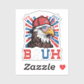 Its The 4th Of July Bruh Bald Eagle Patriotic シール (シート)