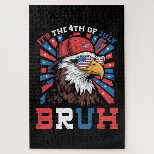 Its The 4th Of July Bruh Bald Eagle Patriotic ジグソーパズル (縦)