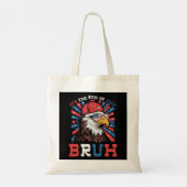 Its The 4th Of July Bruh Bald Eagle Patriotic トートバッグ (裏面)