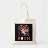 Its The 4th Of July Bruh Bald Eagle Patriotic トートバッグ (正面)
